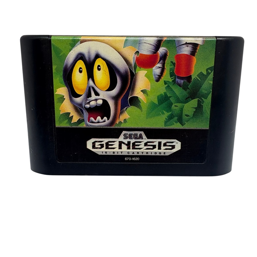 Decap Attack Video Game Sega Genesis Black 16-Bit Cartridge Sega